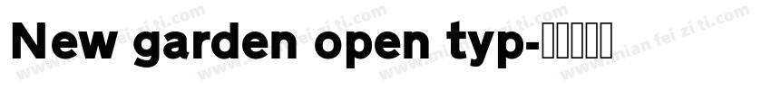 New garden open typ字体转换
